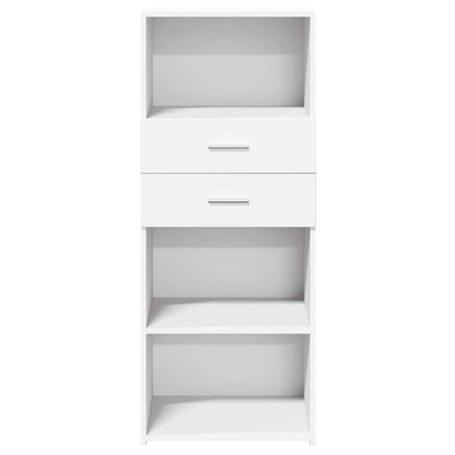 Credenza Bianca 50x42,5x124 cm in Legno Multistrato