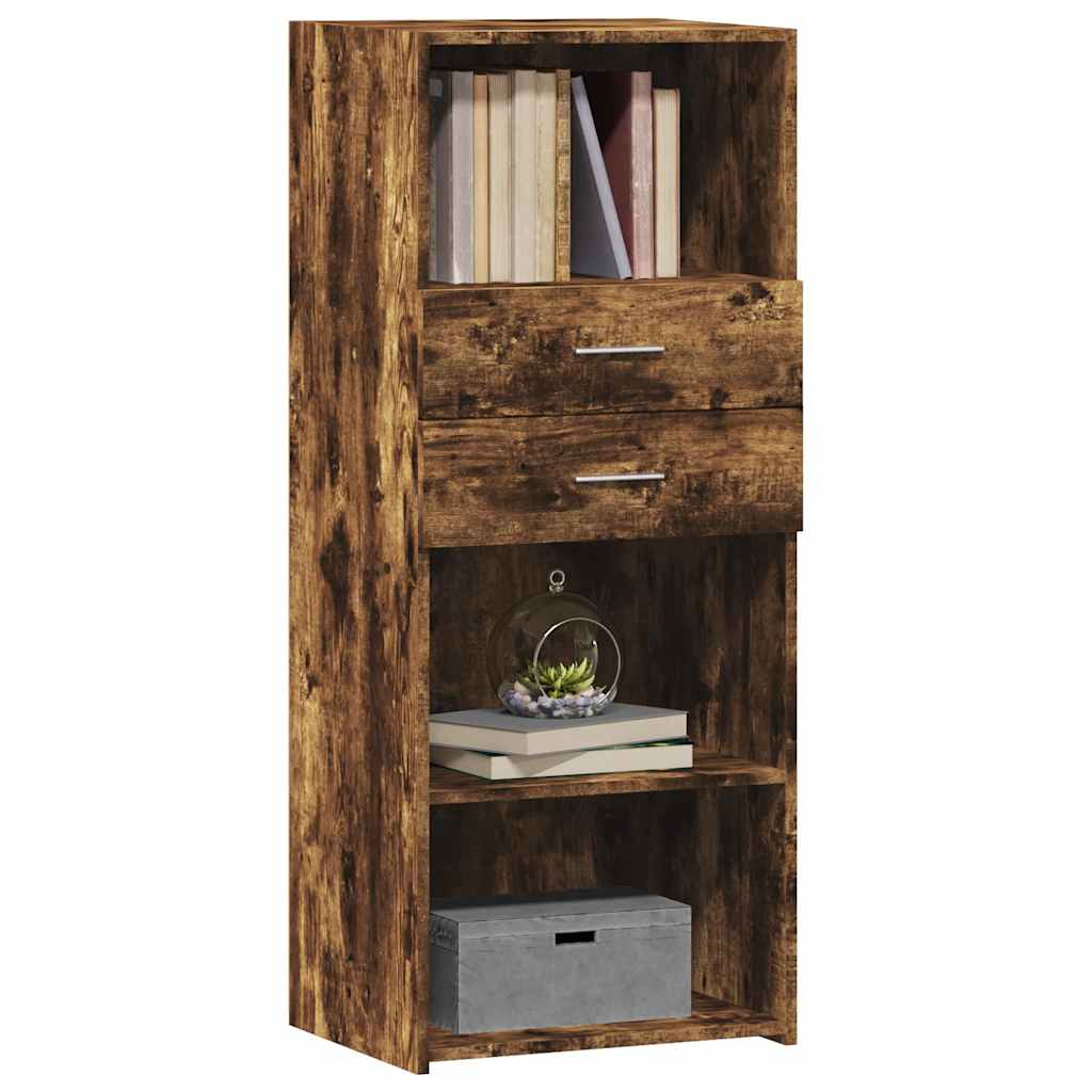 Credenza Rovere Fumo 50x42,5x124 cm in Legno Multistrato