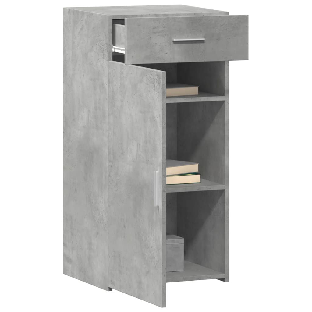 Credenza Grigio Cemento 45x42,5x93 cm in Legno Multistrato