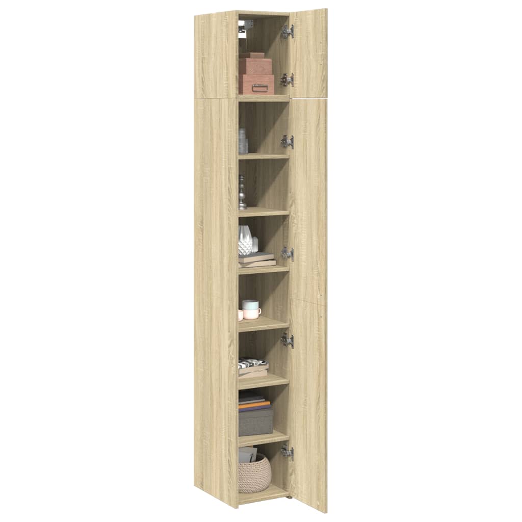 Mobile Sottile Rovere Sonoma 30x42,5x225 cm in Truciolato