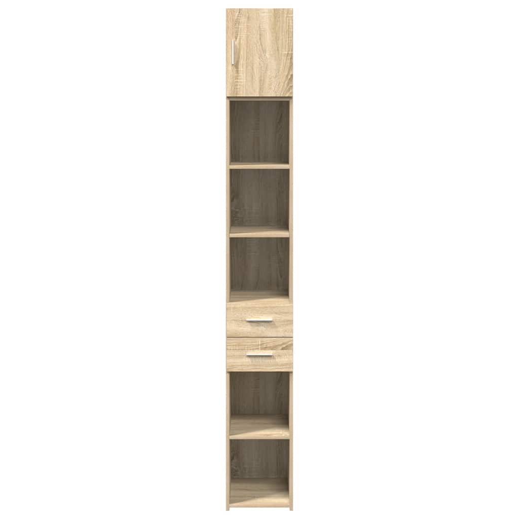 Mobile Sottile Rovere Sonoma 30x42,5x225 cm in Truciolato