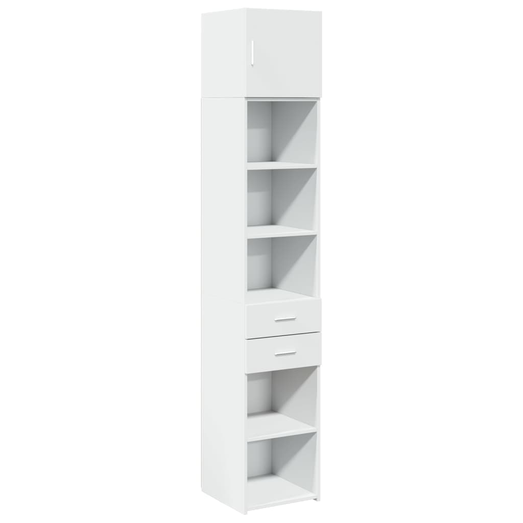Mobile Sottile Bianco 40x42,5x225 cm in Truciolato