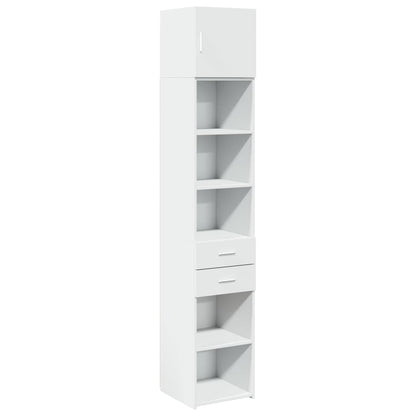 Mobile Sottile Bianco 40x42,5x225 cm in Truciolato