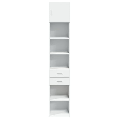 Mobile Sottile Bianco 40x42,5x225 cm in Truciolato