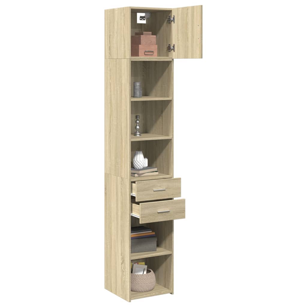 Mobile Sottile Rovere Sonoma 40x42,5x225 cm in Truciolato