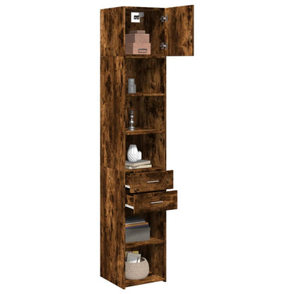 Mobile Sottile Rovere Fumo 40x42,5x225 cm in Truciolato