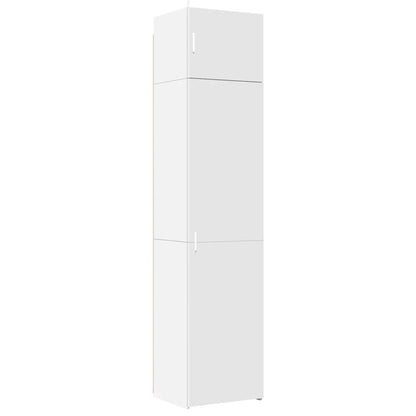 Mobile Sottile Bianco 50x42,5x225 cm in Truciolato