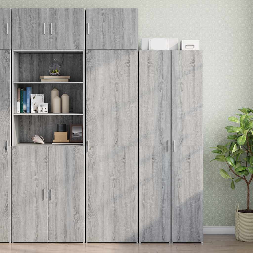 Mobile Sottile Grigio Sonoma 50x42,5x225 cm in Truciolato