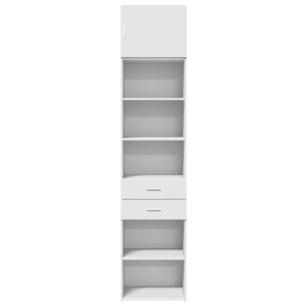 Mobile Sottile Bianco 50x42,5x225 cm in Truciolato