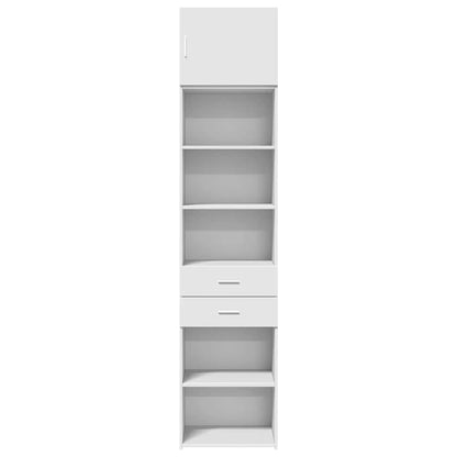 Mobile Sottile Bianco 50x42,5x225 cm in Truciolato
