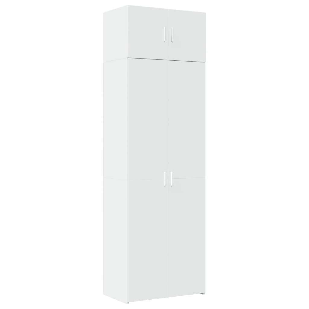Mobile Portaoggetti Bianco 70x42,5x225 cm in Truciolato