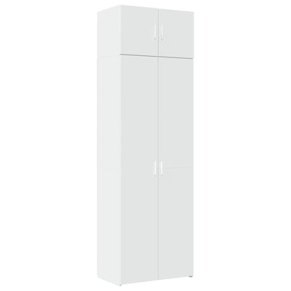 Mobile Portaoggetti Bianco 70x42,5x225 cm in Truciolato