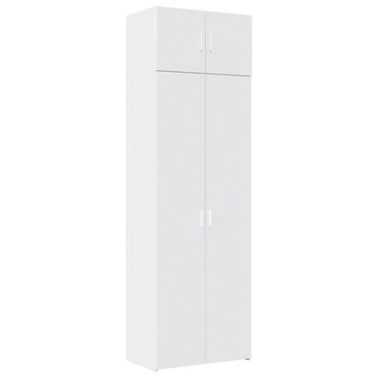 Mobile Portaoggetti Bianco 70x42,5x225 cm in Truciolato