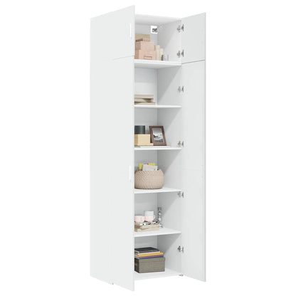 Mobile Portaoggetti Bianco 70x42,5x225 cm in Truciolato