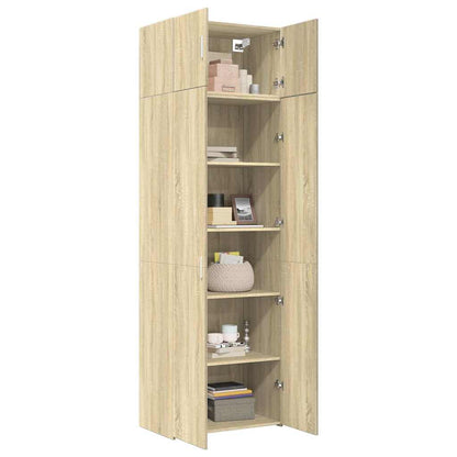 Armadietto Rovere Sonoma 70x42,5x225 cm in Legno Multistrato