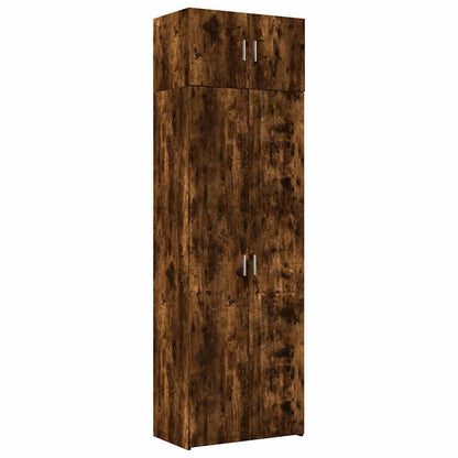Armadietto Rovere Fumo 70x42,5x225 cm in Legno Multistrato