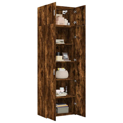 Armadietto Rovere Fumo 70x42,5x225 cm in Legno Multistrato
