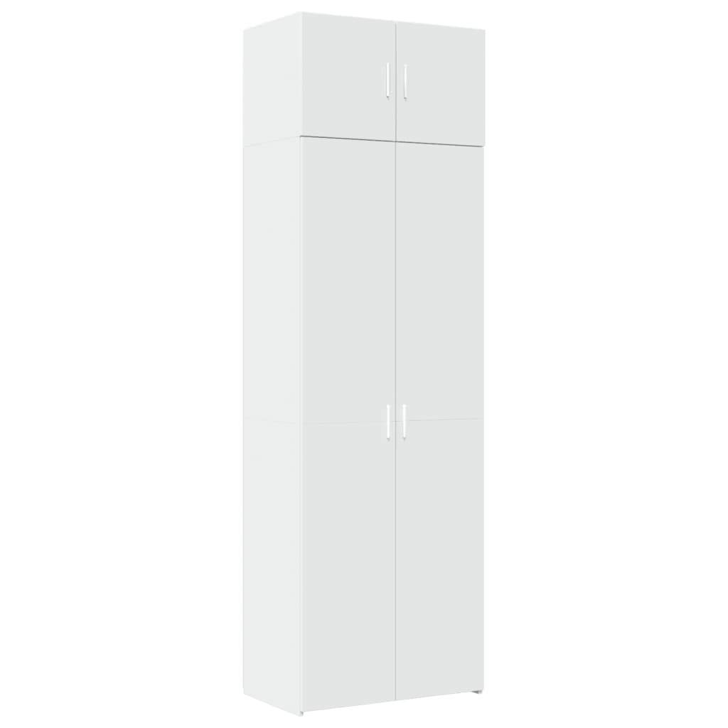 Mobile Portaoggetti Bianco 70x42,5x225 cm in Truciolato