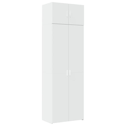 Mobile Portaoggetti Bianco 70x42,5x225 cm in Truciolato