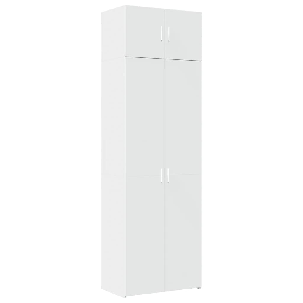 Mobile Portaoggetti Bianco 70x42,5x225 cm in Truciolato