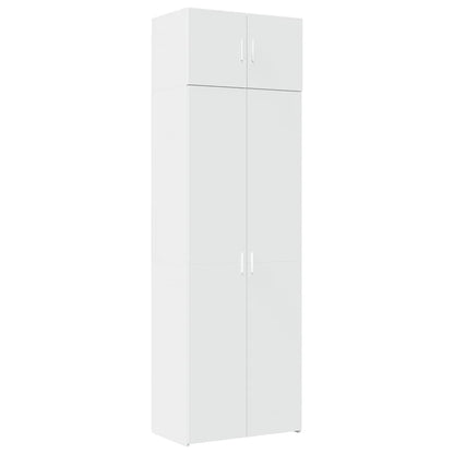 Mobile Portaoggetti Bianco 70x42,5x225 cm in Truciolato