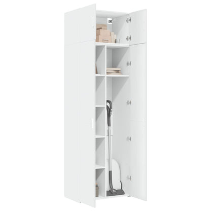 Mobile Portaoggetti Bianco 70x42,5x225 cm in Truciolato