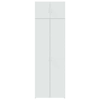 Mobile Portaoggetti Bianco 70x42,5x225 cm in Truciolato