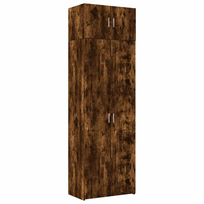 Armadietto Rovere Fumo 70x42,5x225 cm in Legno Multistrato