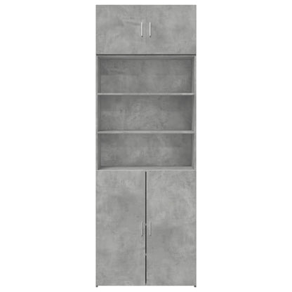 Armadietto Grigio Cemento 80x42,5x225 cm in Truciolato
