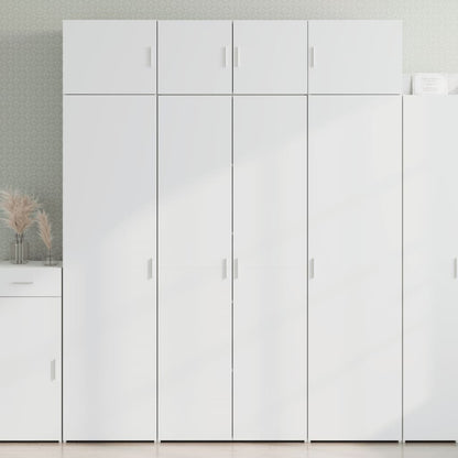 Mobile Portaoggetti Bianco 80x42,5x225 cm in Truciolato