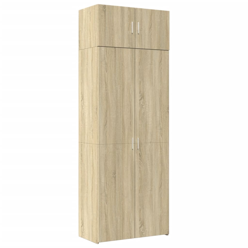 Armadietto Rovere Sonoma 80x42,5x225 cm in Truciolato