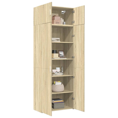 Armadietto Rovere Sonoma 80x42,5x225 cm in Truciolato