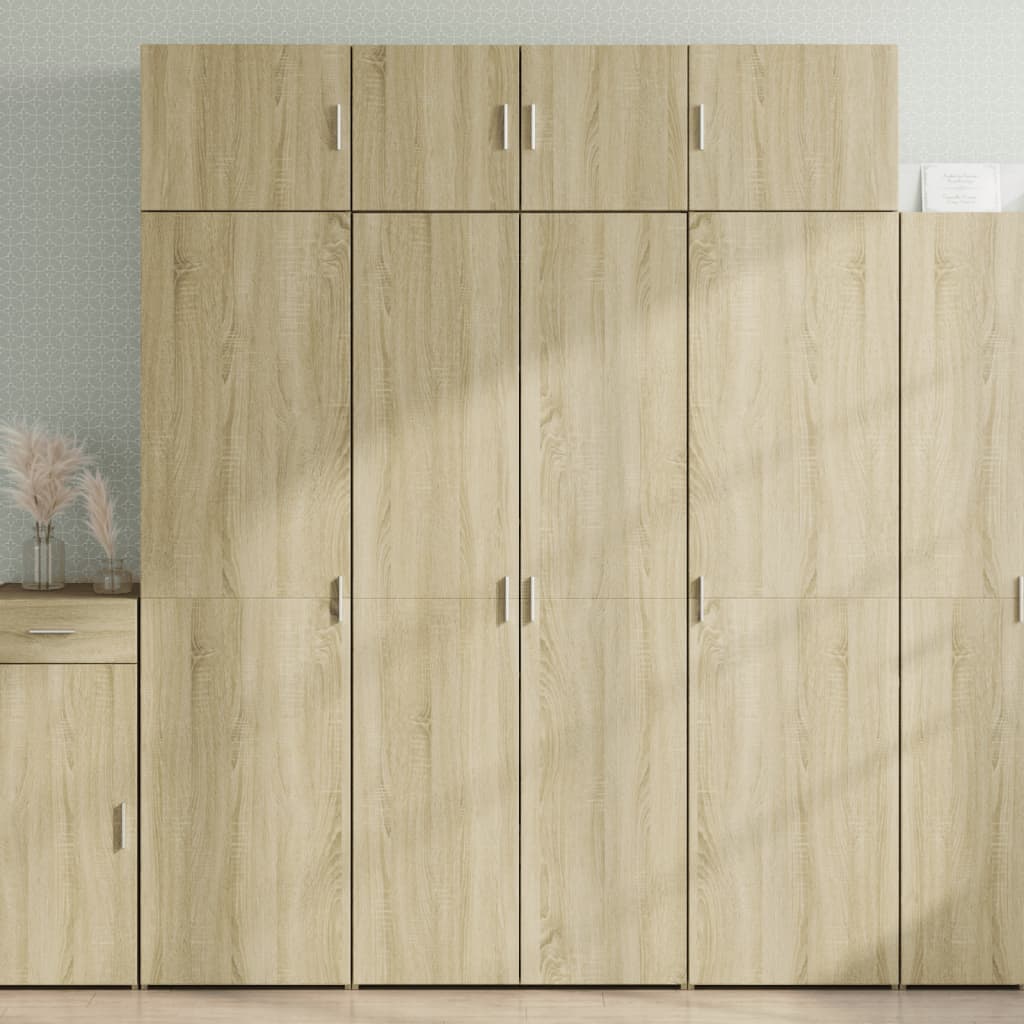 Armadietto Rovere Sonoma 80x42,5x225 cm in Truciolato