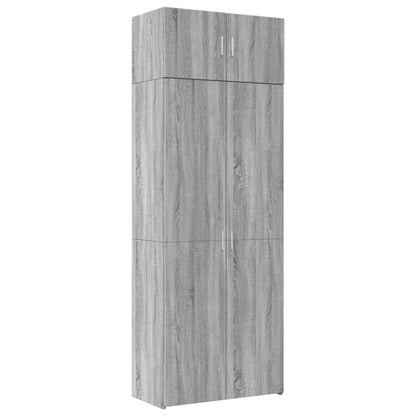 Armadietto Grigio Sonoma 80x42,5x225 cm in Truciolato