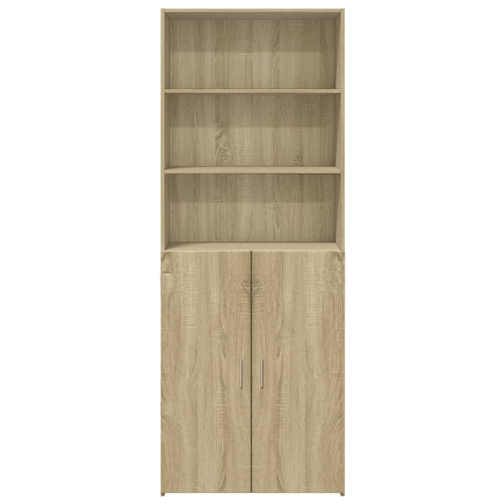 Credenza Rovere Sonoma 70x42,5x185 cm in Legno Multistrato