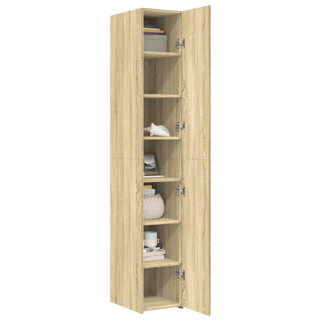 Credenza Rovere Sonoma 30x42,5x185 cm in Legno Ingegnerizzato