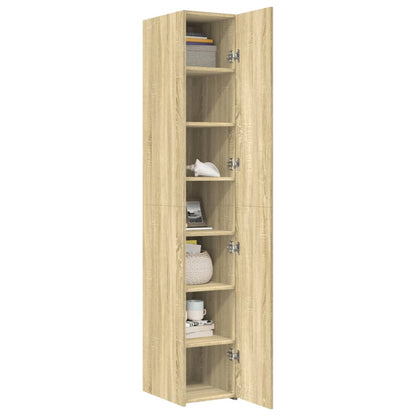 Credenza Rovere Sonoma 30x42,5x185 cm in Legno Ingegnerizzato