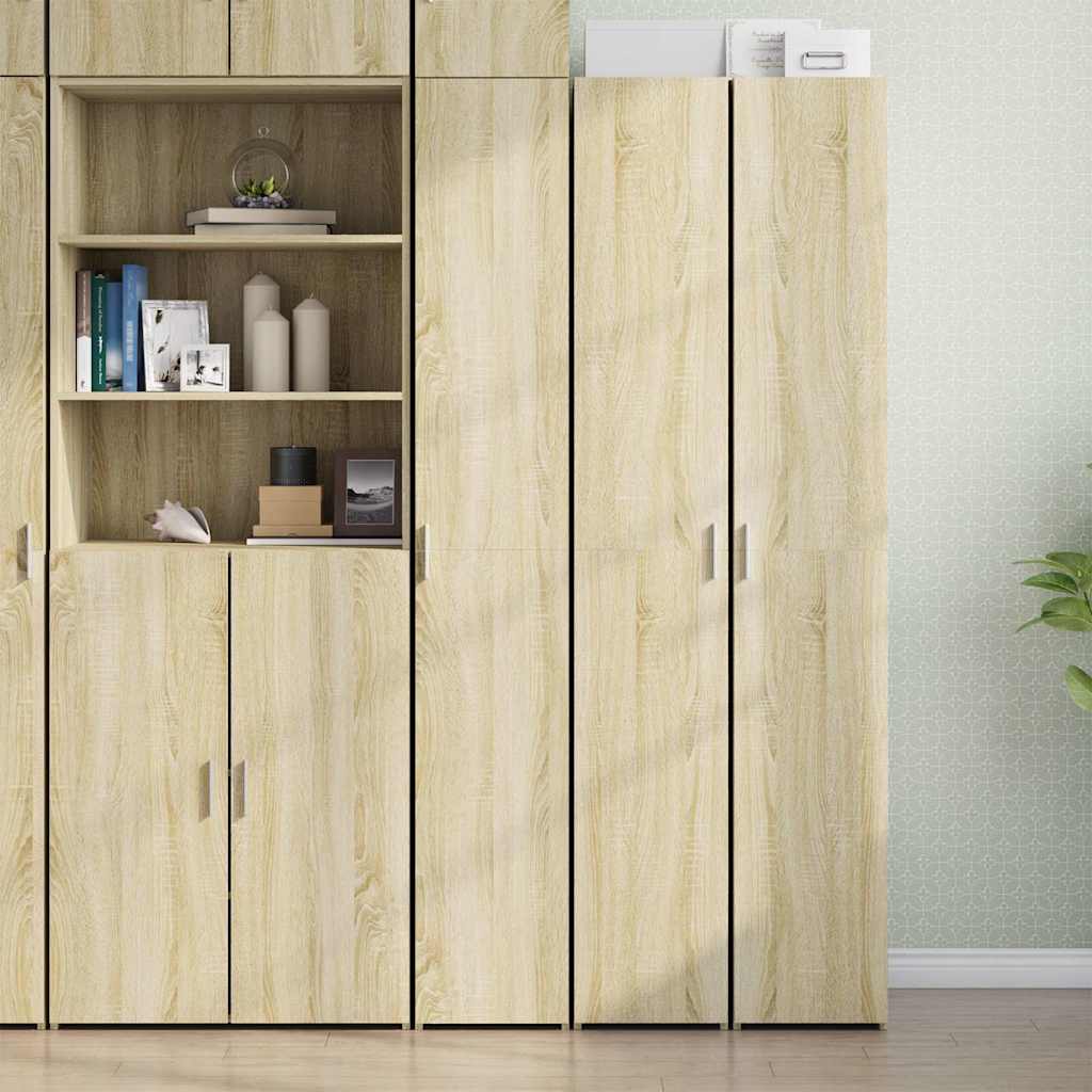 Credenza Rovere Sonoma 30x42,5x185 cm in Legno Ingegnerizzato