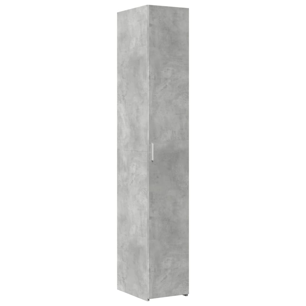 Credenza Grigio Cemento 30x42,5x185 cm in Legno Ingegnerizzato