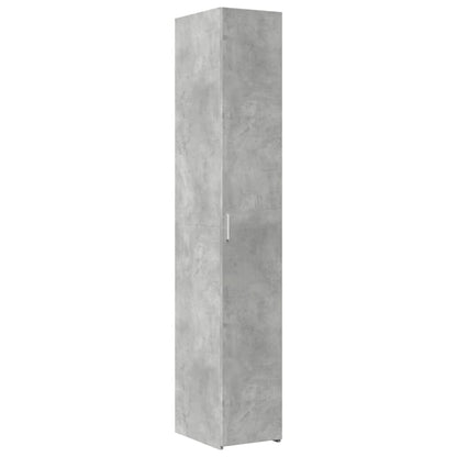 Credenza Grigio Cemento 30x42,5x185 cm in Legno Ingegnerizzato