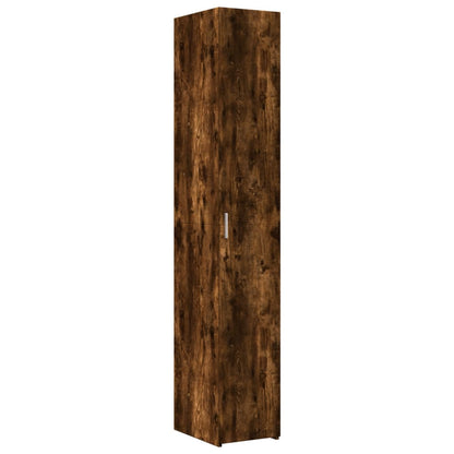 Credenza Rovere Fumo 30x42,5x185 cm in Legno Ingegnerizzato