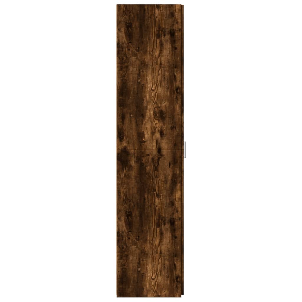 Credenza Rovere Fumo 30x42,5x185 cm in Legno Ingegnerizzato