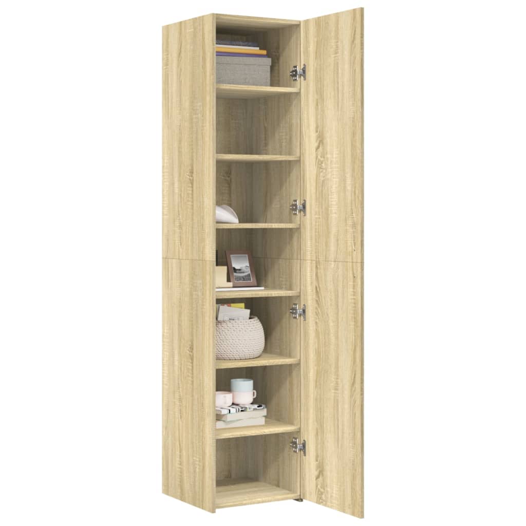Credenza Rovere Sonoma 40x42,5x185 cm in Legno Ingegnerizzato