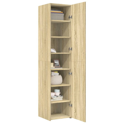 Credenza Rovere Sonoma 40x42,5x185 cm in Legno Ingegnerizzato