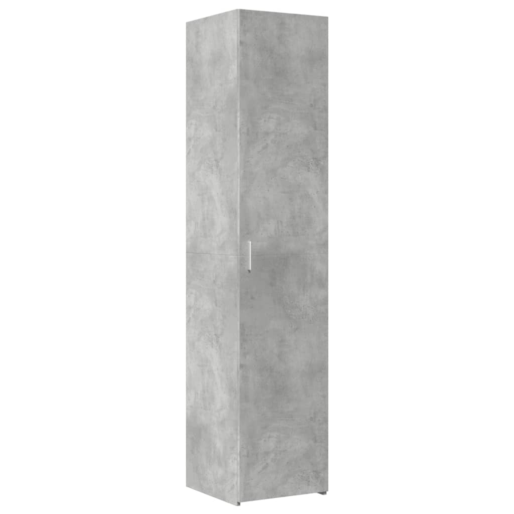 Credenza Grigio Cemento 40x42,5x185 cm in Legno Ingegnerizzato