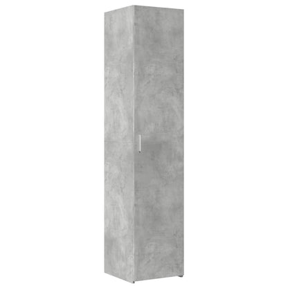 Credenza Grigio Cemento 40x42,5x185 cm in Legno Ingegnerizzato