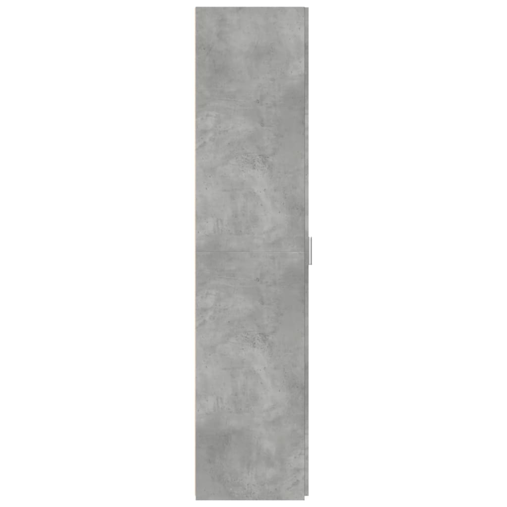 Credenza Grigio Cemento 40x42,5x185 cm in Legno Ingegnerizzato