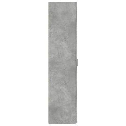Credenza Grigio Cemento 40x42,5x185 cm in Legno Ingegnerizzato