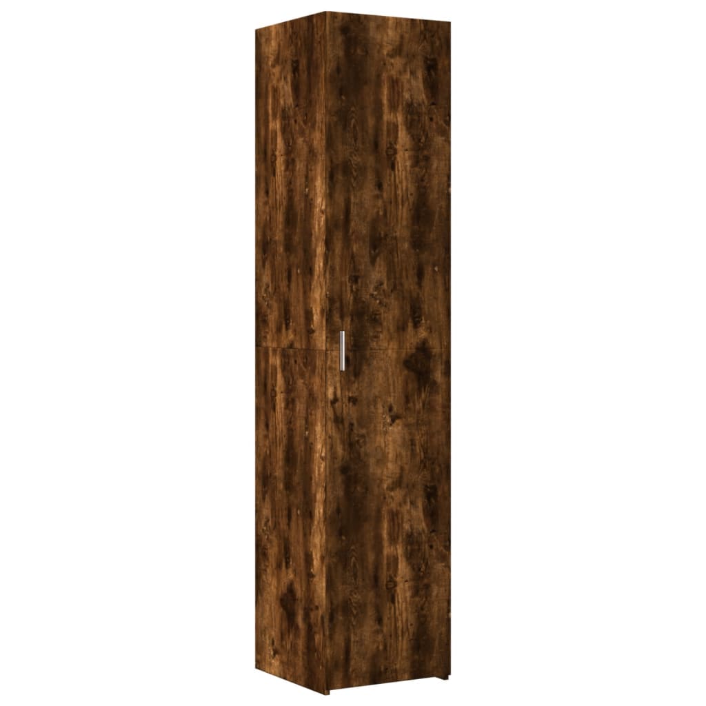 Credenza Rovere Fumo 40x42,5x185 cm in Legno Ingegnerizzato