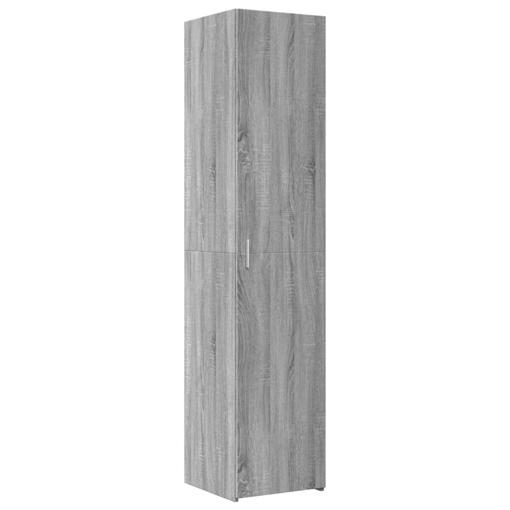 Credenza Grigio Sonoma 40x42,5x185 cm in Legno Ingegnerizzato